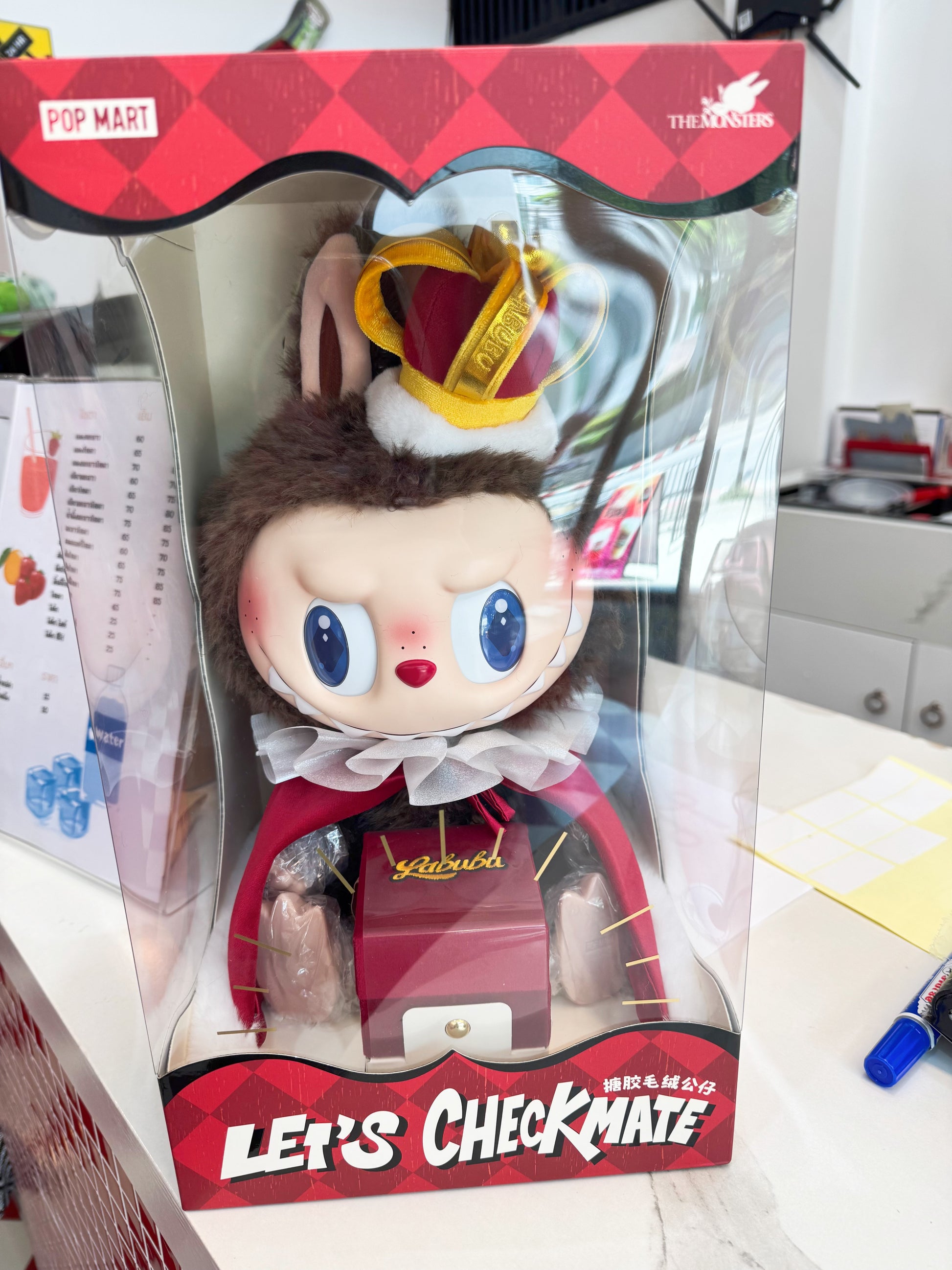 Authentic The monster Labubu Let's Checkmate Series-Fridge Magnet Blind Box