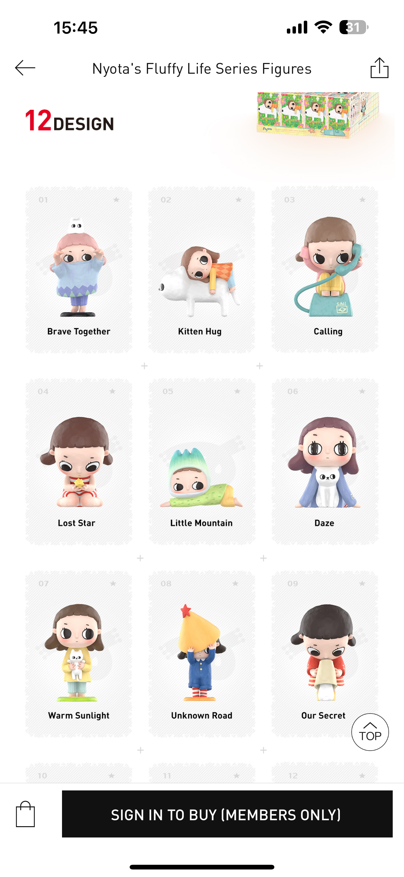 Authentic Nyota's Fluffy Life Series Figures blind box