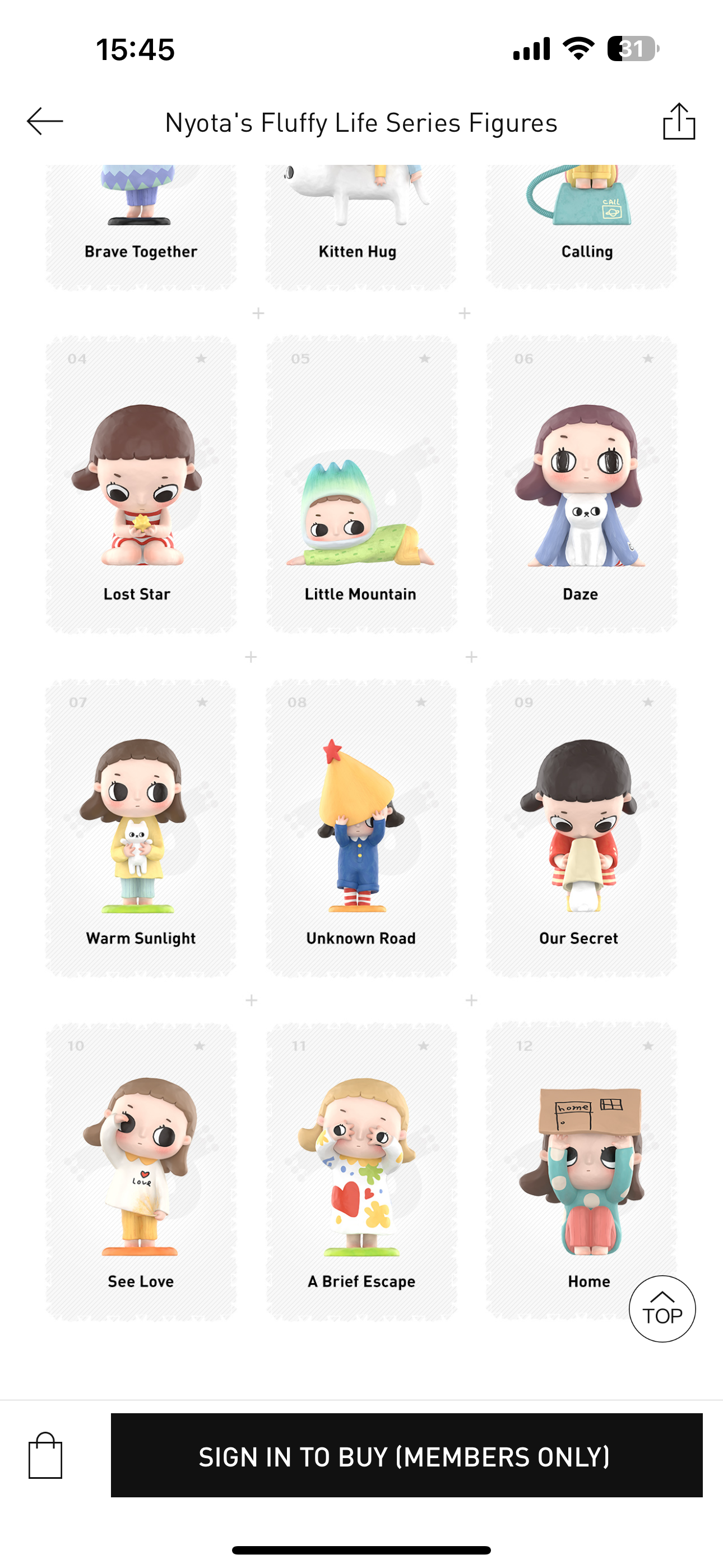 Authentic Nyota's Fluffy Life Series Figures blind box