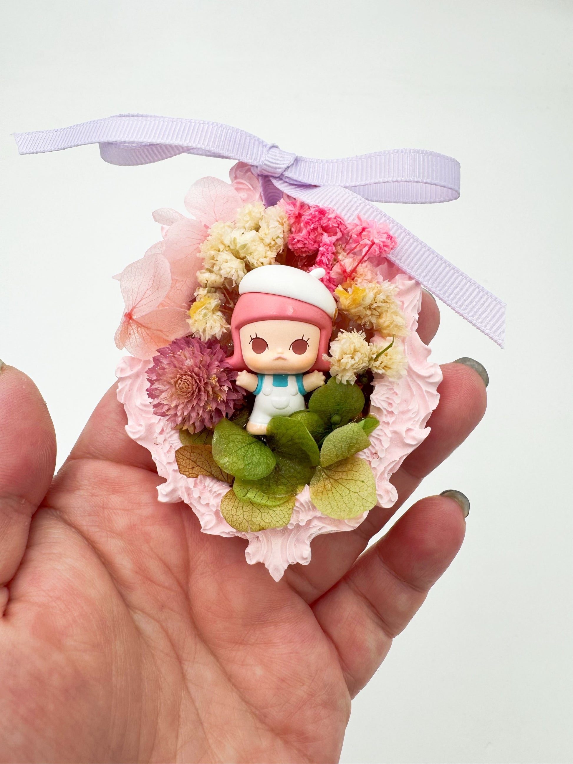 Handmade Authentic POP MART mini figures plaster wax melt Molly fridge magnet