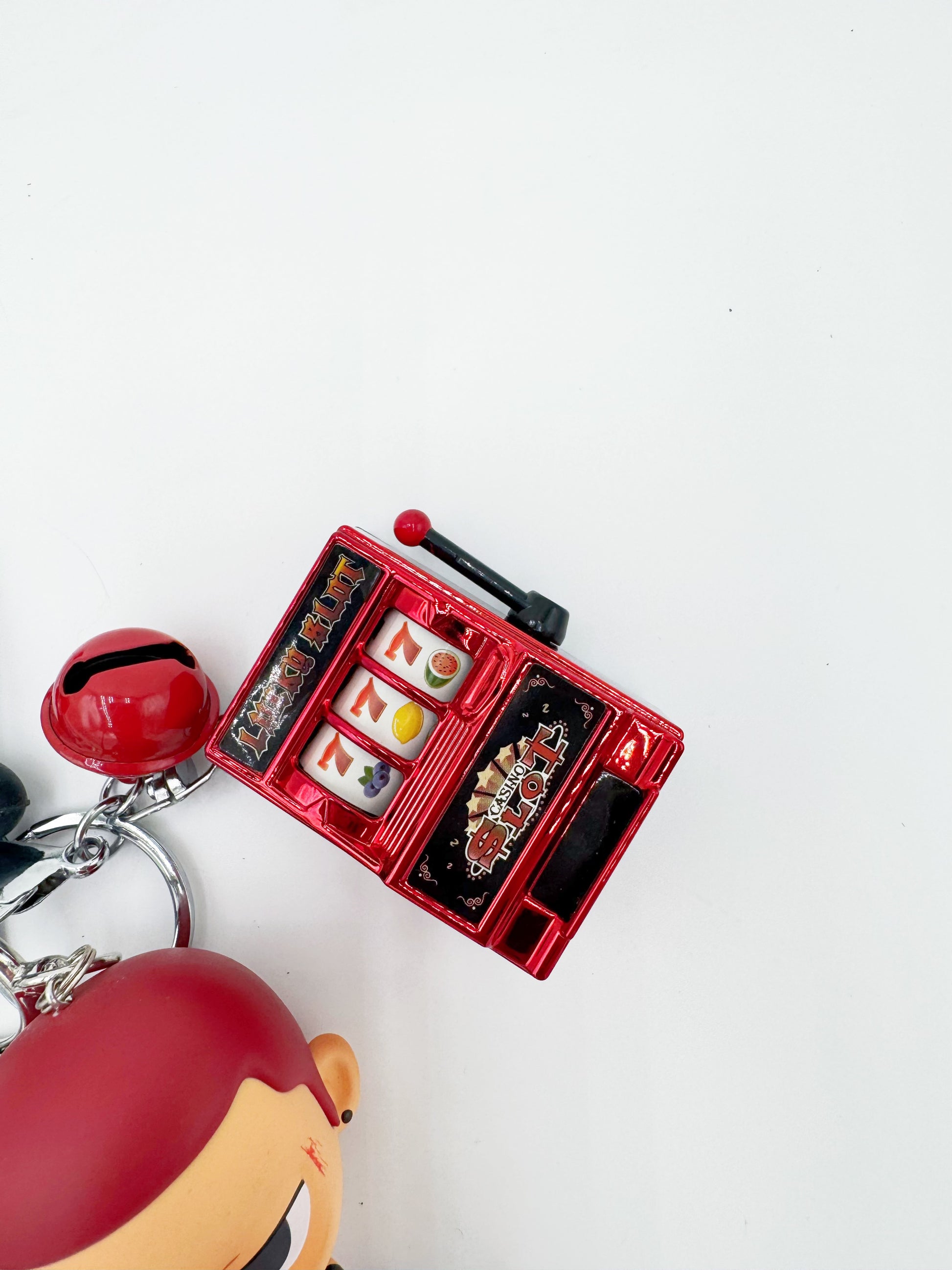 Handemade Authentic POP MART Kubo beaded bag charm and keychain rhinestone accents