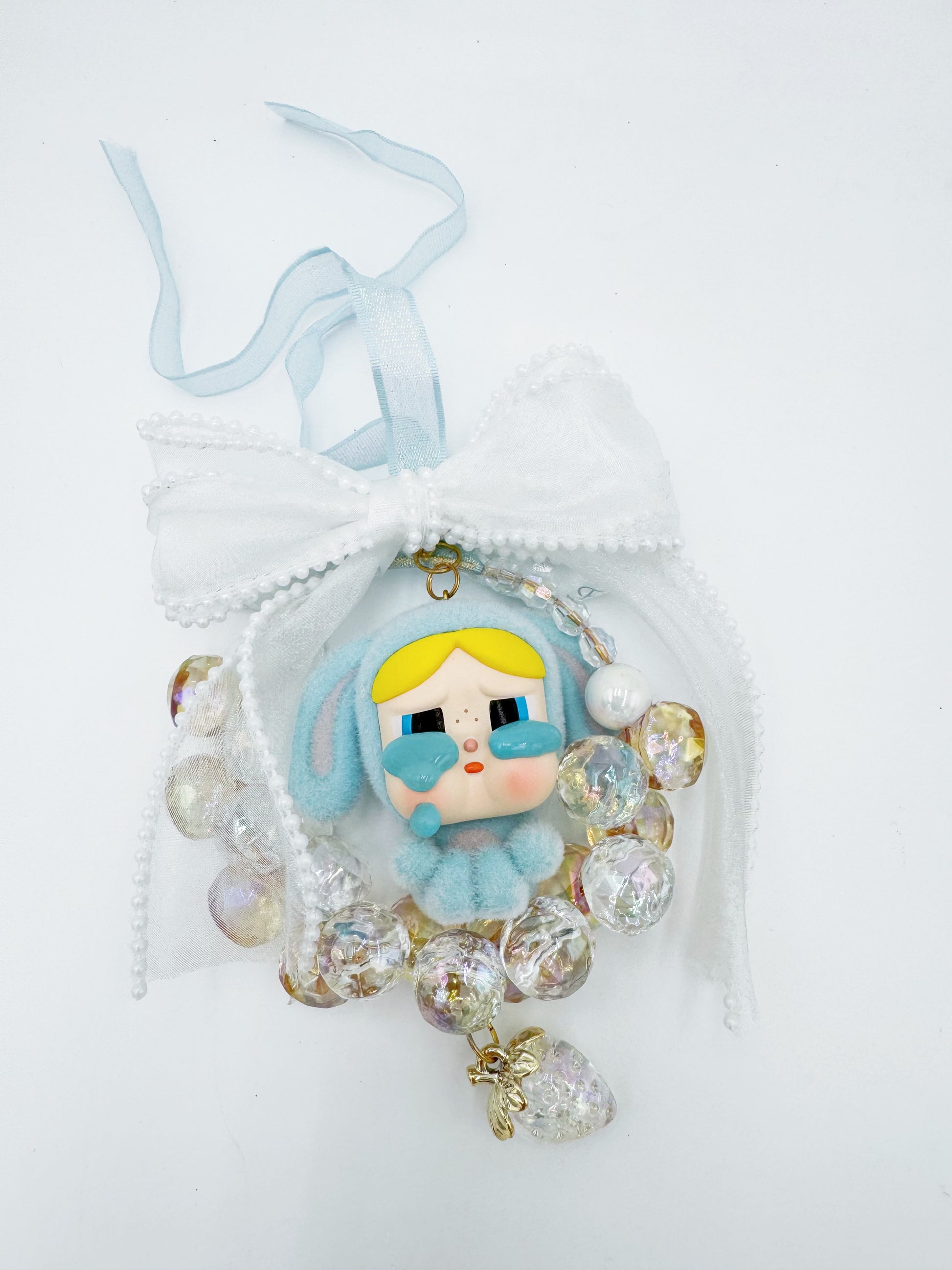 handmade Authentic POP MART Cry baby car hanging ornament/Automobile decoration