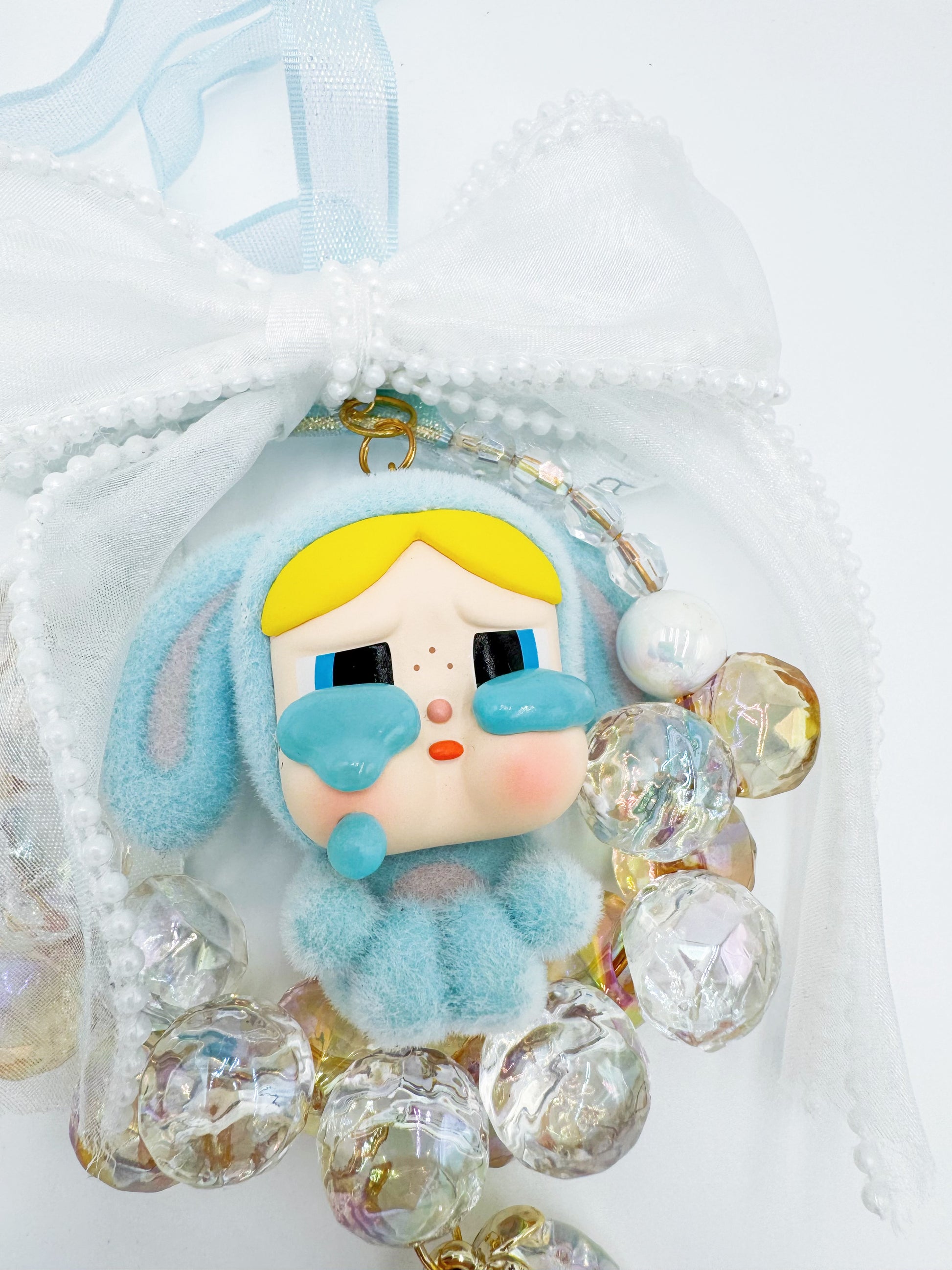 handmade Authentic POP MART Cry baby car hanging ornament/Automobile decoration