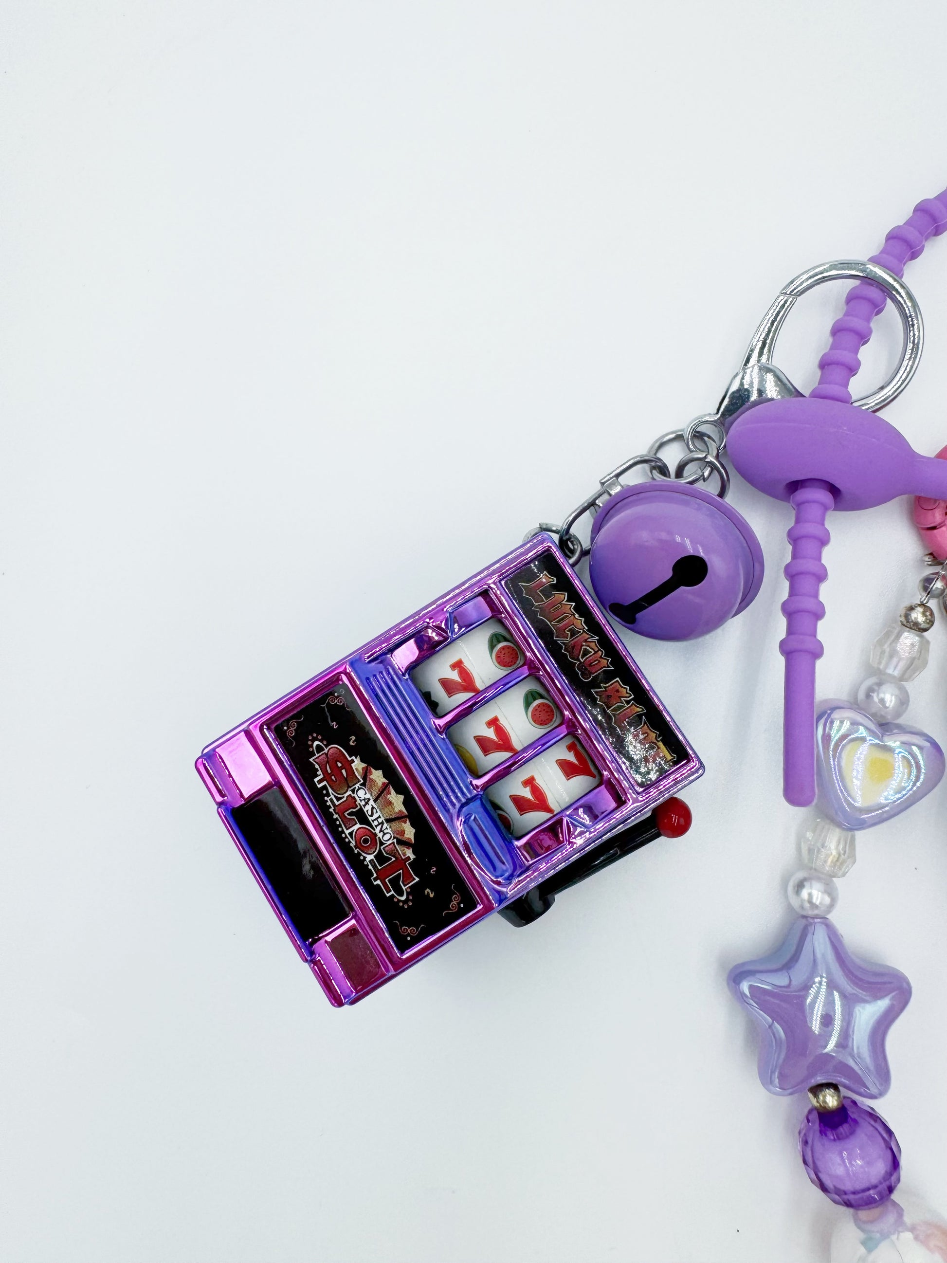 Authentic Molly beaded bag charm and keychain rhinestone accents