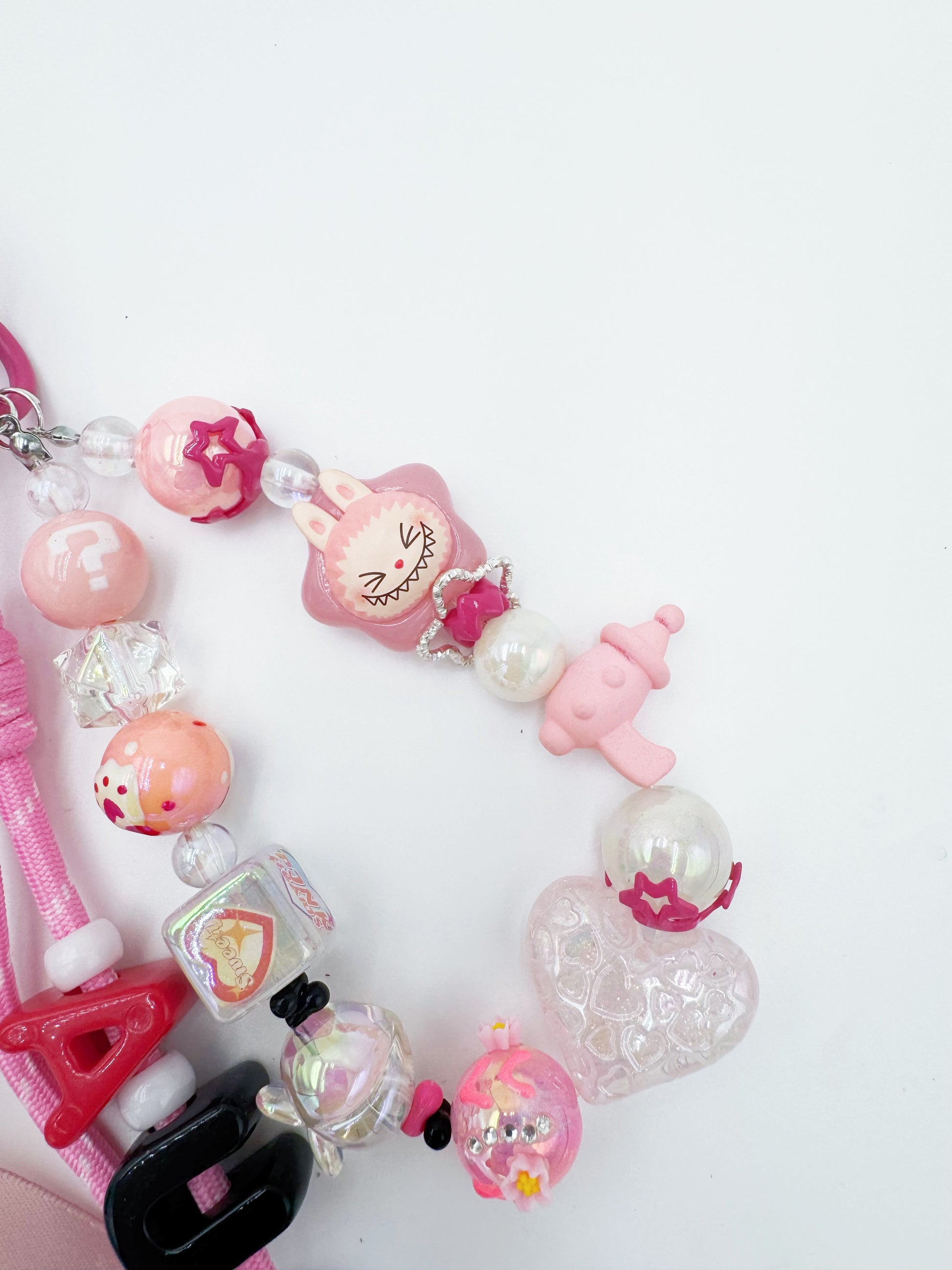 Handmade Authentic POP MART Labubu mini figure phone charms