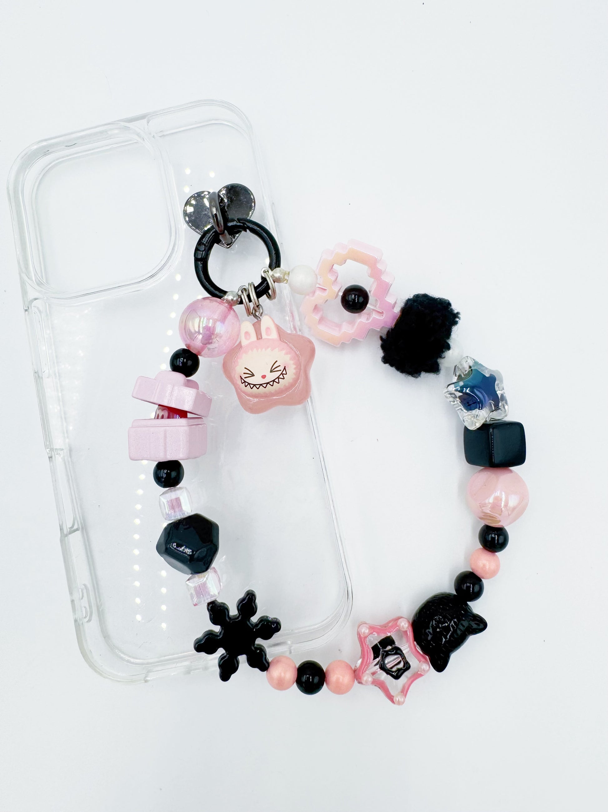 Handmade Authentic POP MART Labubu mini figure phone charms