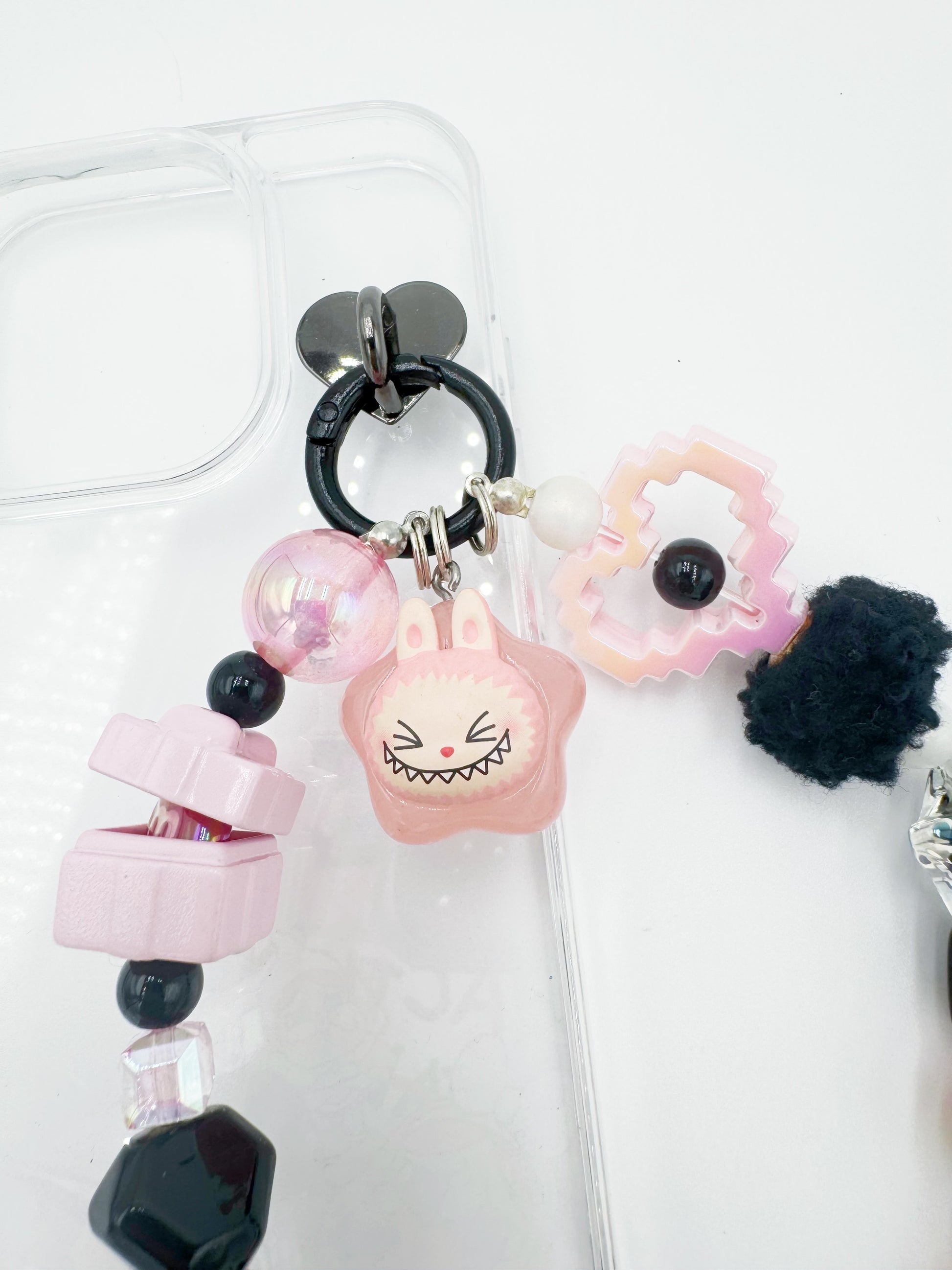 Handmade Authentic POP MART Labubu mini figure phone charms