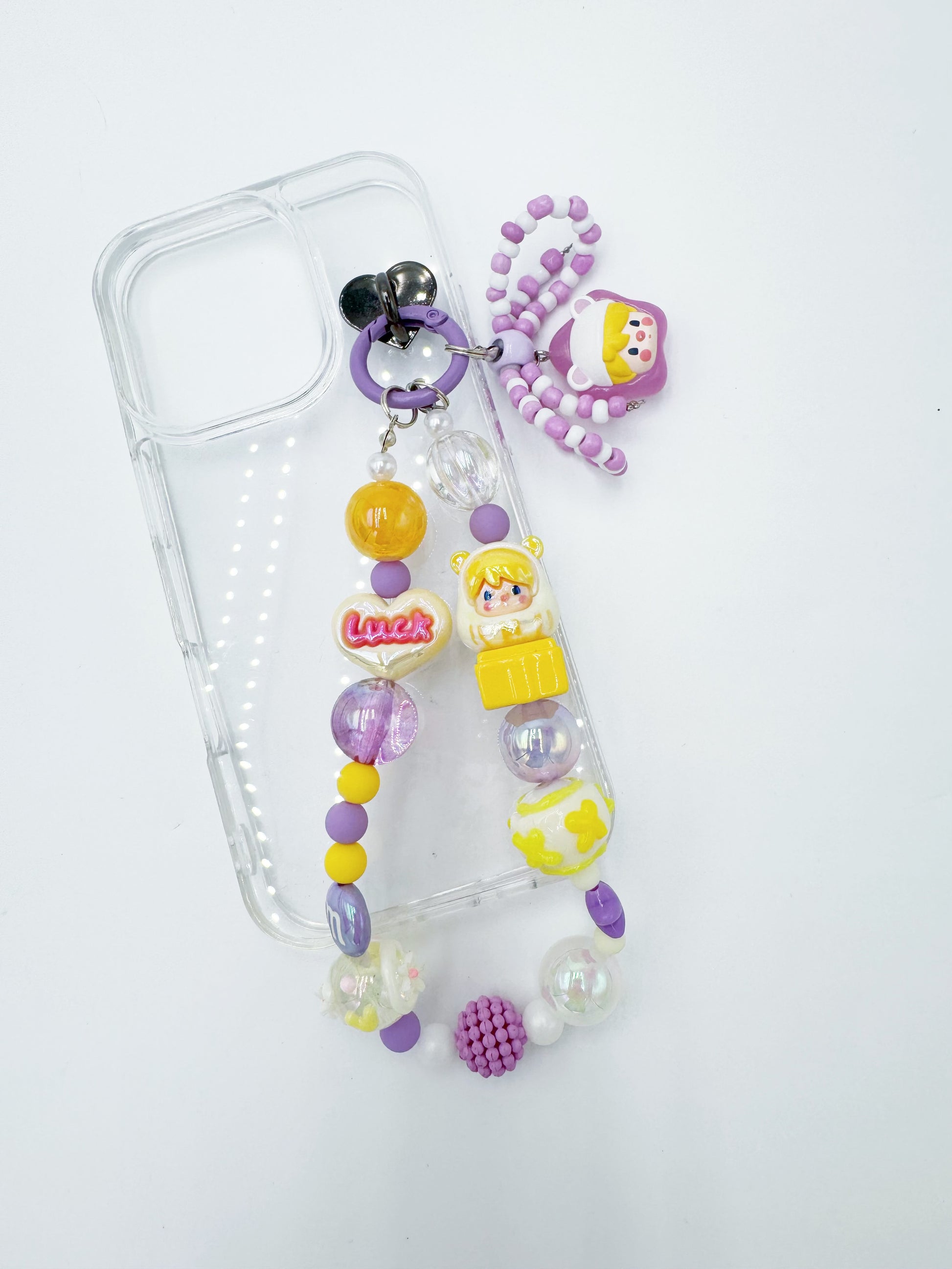 Handmade Authentic POP MART Sweet Bean mini figure phone charms
