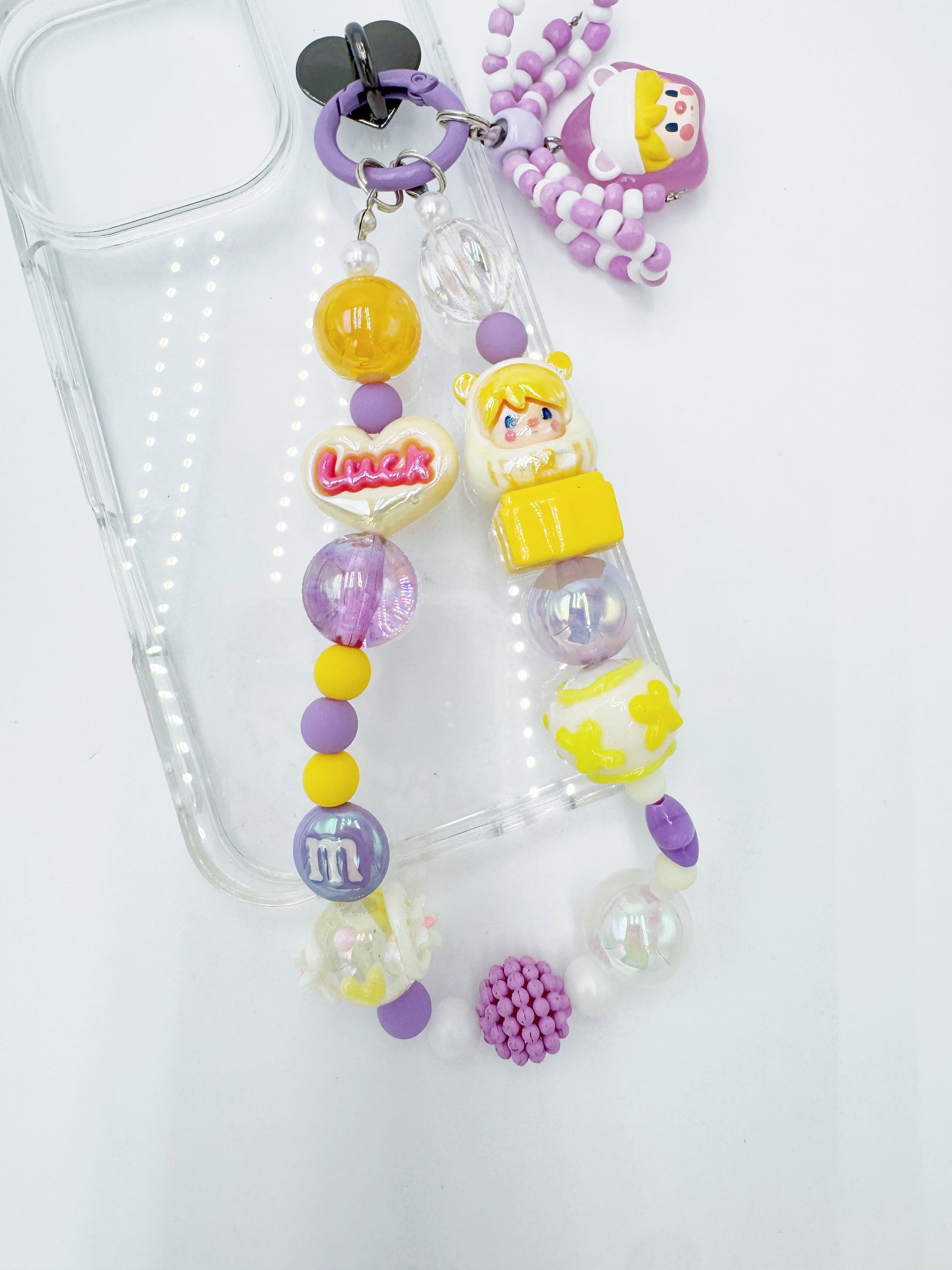 Handmade Authentic POP MART Sweet Bean mini figure phone charms