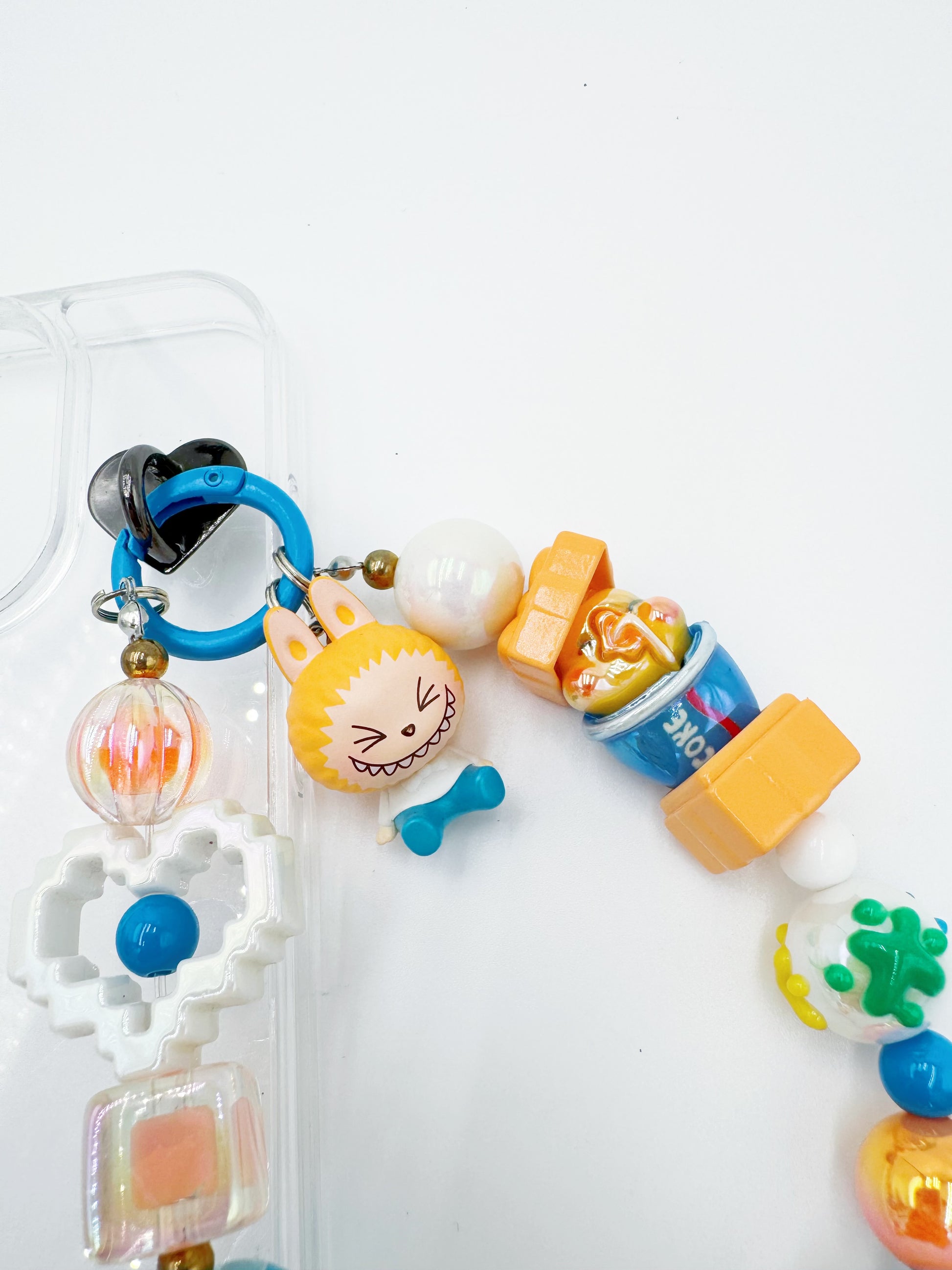 Handmade Authentic POP MART Labubu mini figure phone charms