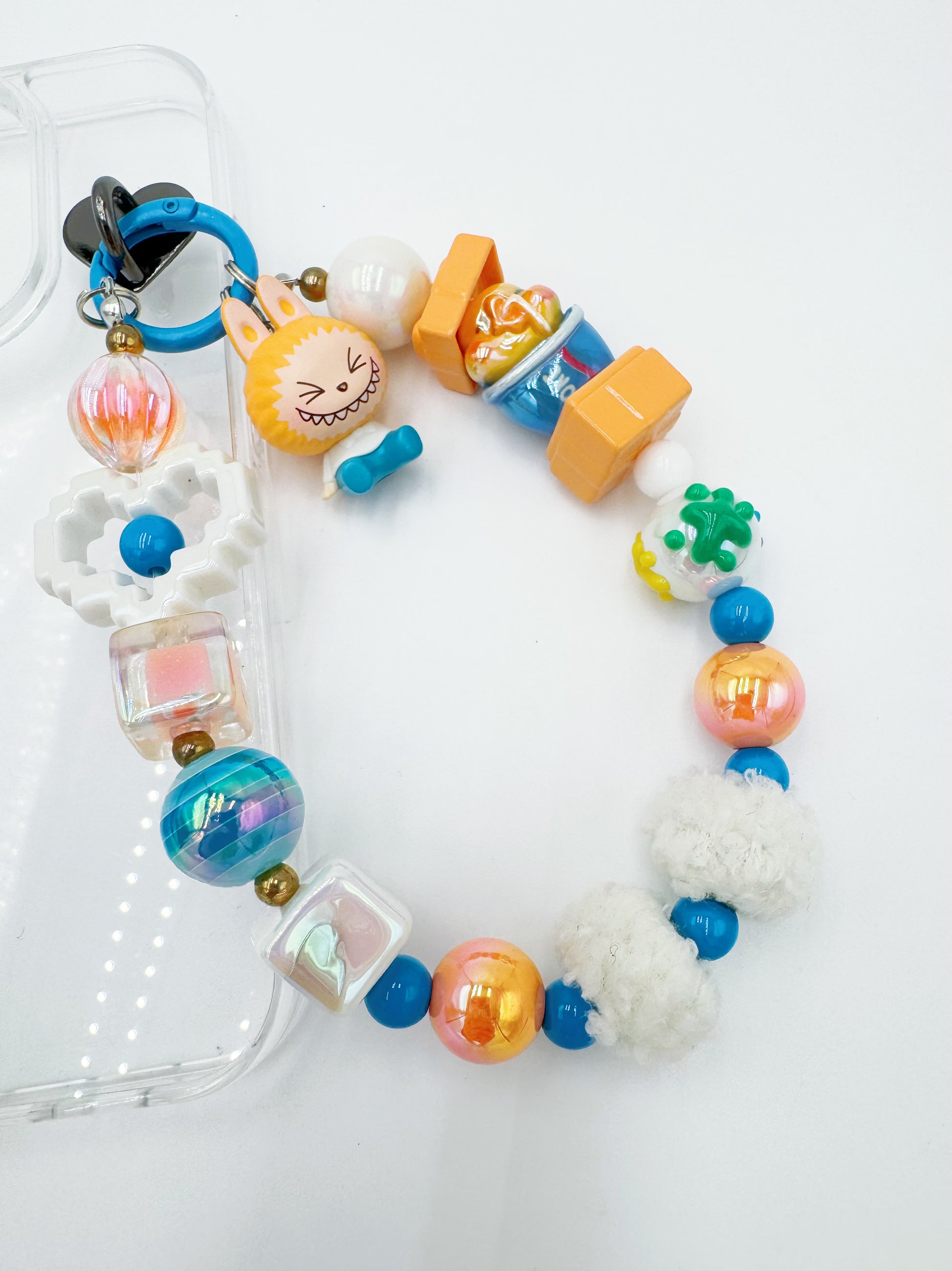 Handmade Authentic POP MART Labubu mini figure phone charms