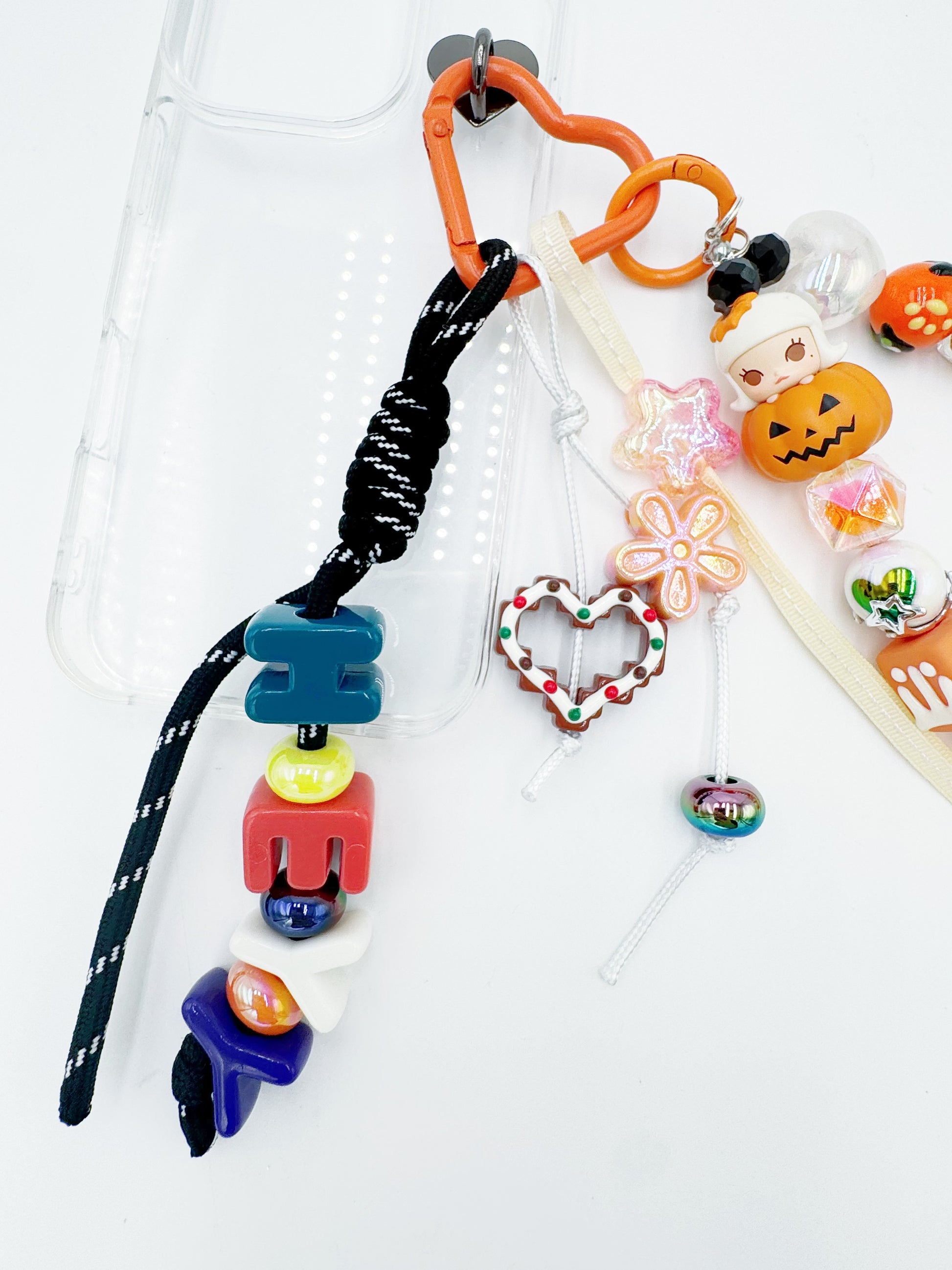 handmade Authentic pop mart mini figure Molly phone charm rhinestone accents