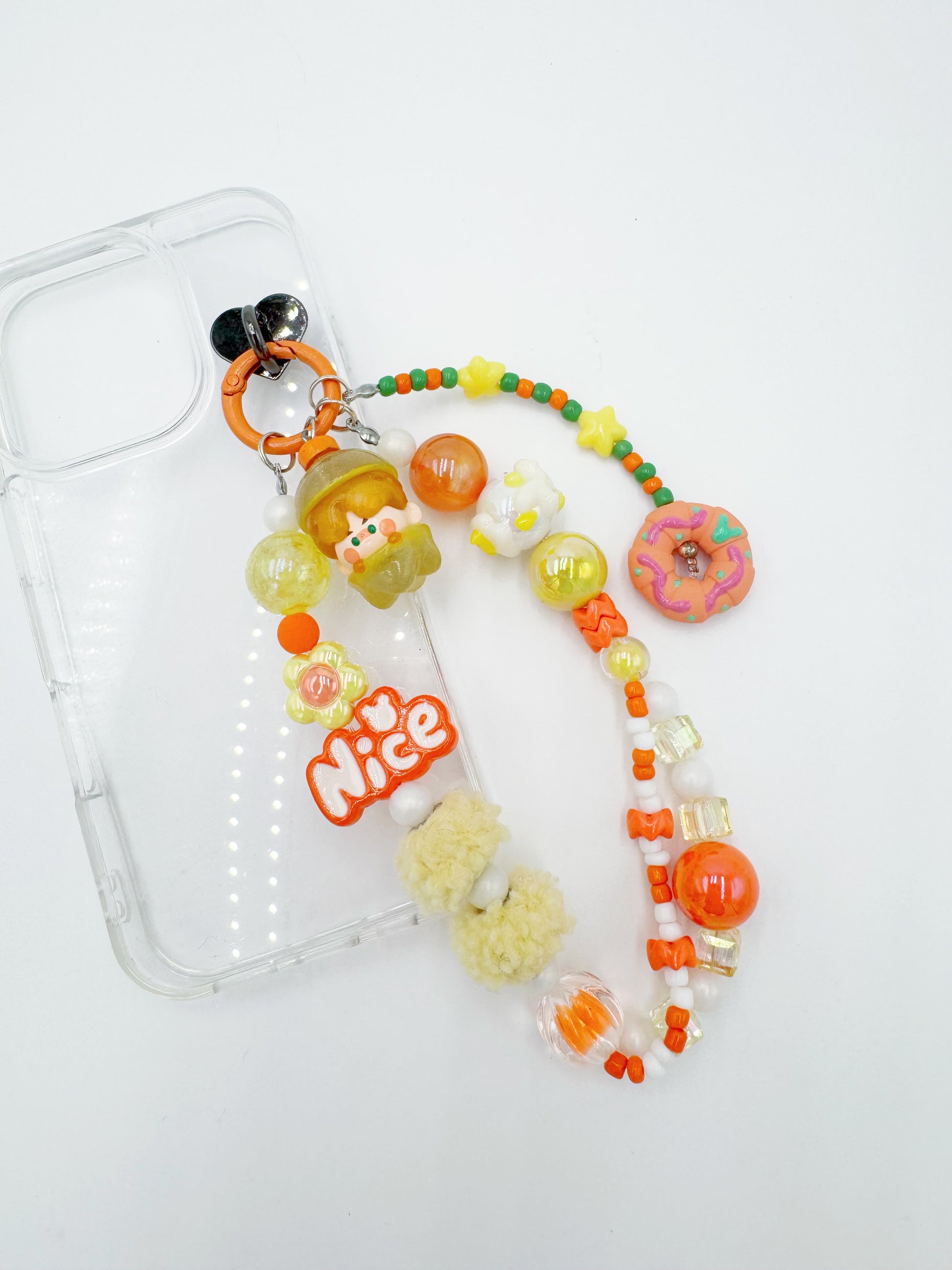 Handmade Authentic POP MART Pino Jelly mini figure phone charms