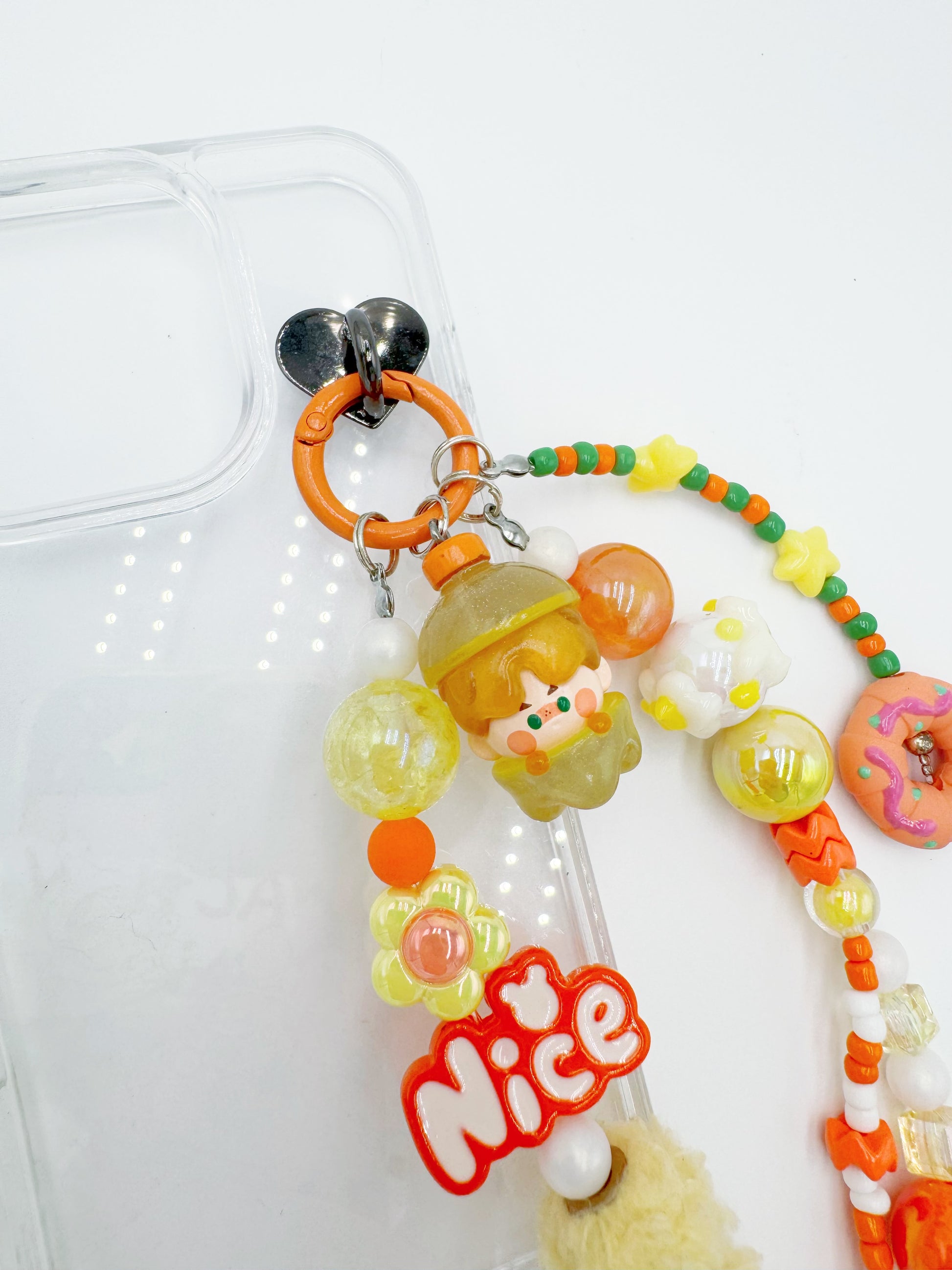 Handmade Authentic POP MART Pino Jelly mini figure phone charms