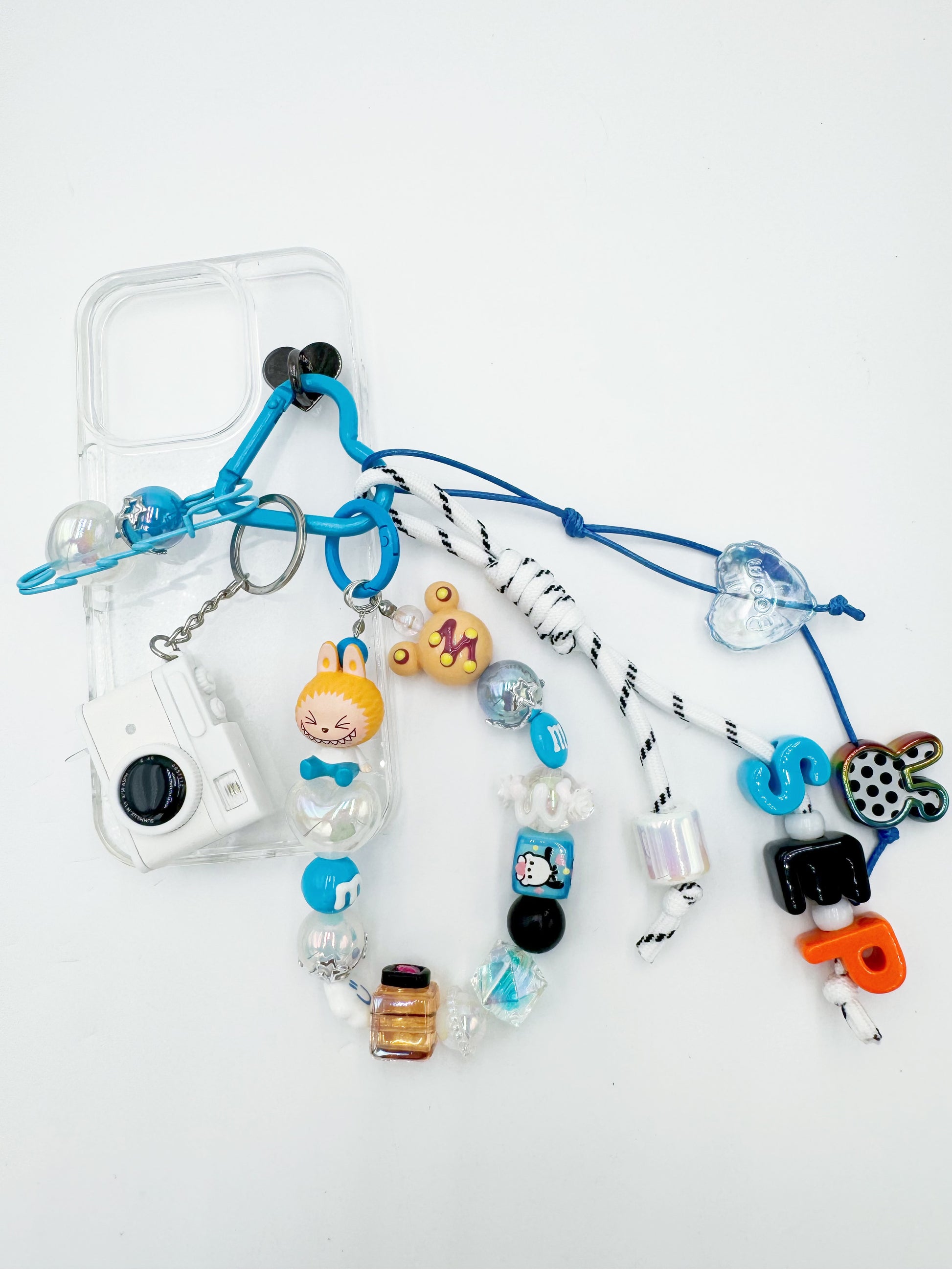 Handmade Authentic POP MART Labubu mini figure phone charms