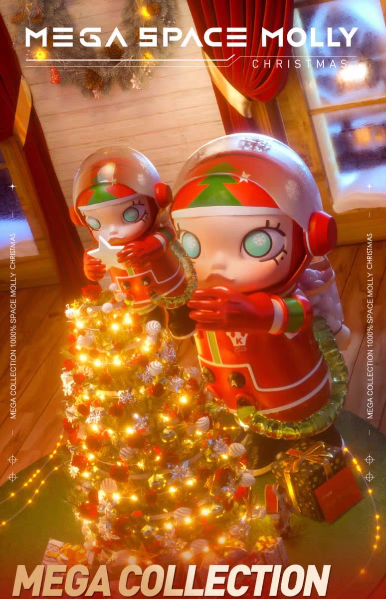 Authentic MEGA SPACE Molly 400% Christmas limited edition toy