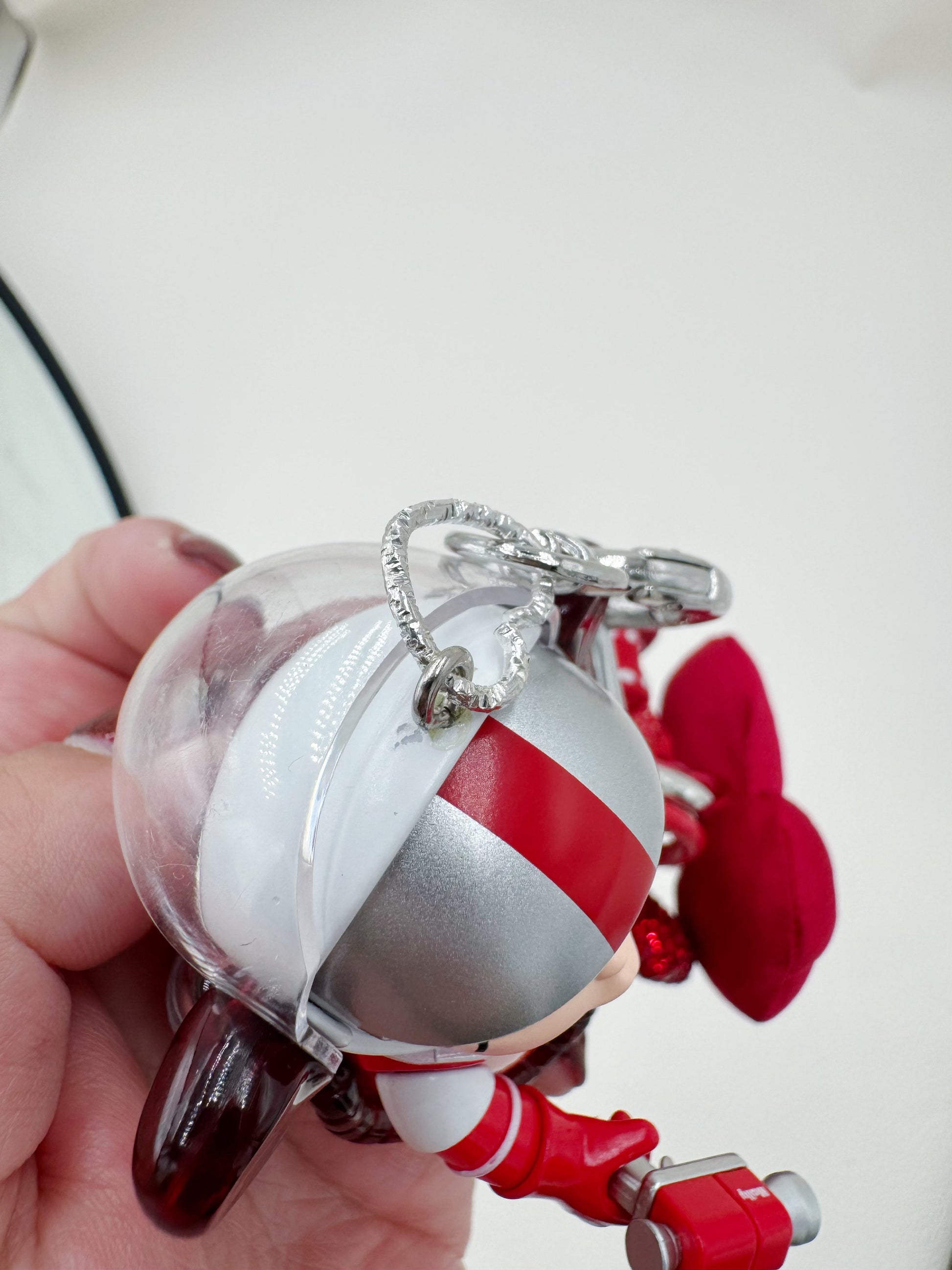 Handmade authentic Molly beaded bag charm and keychain rhinestone accents