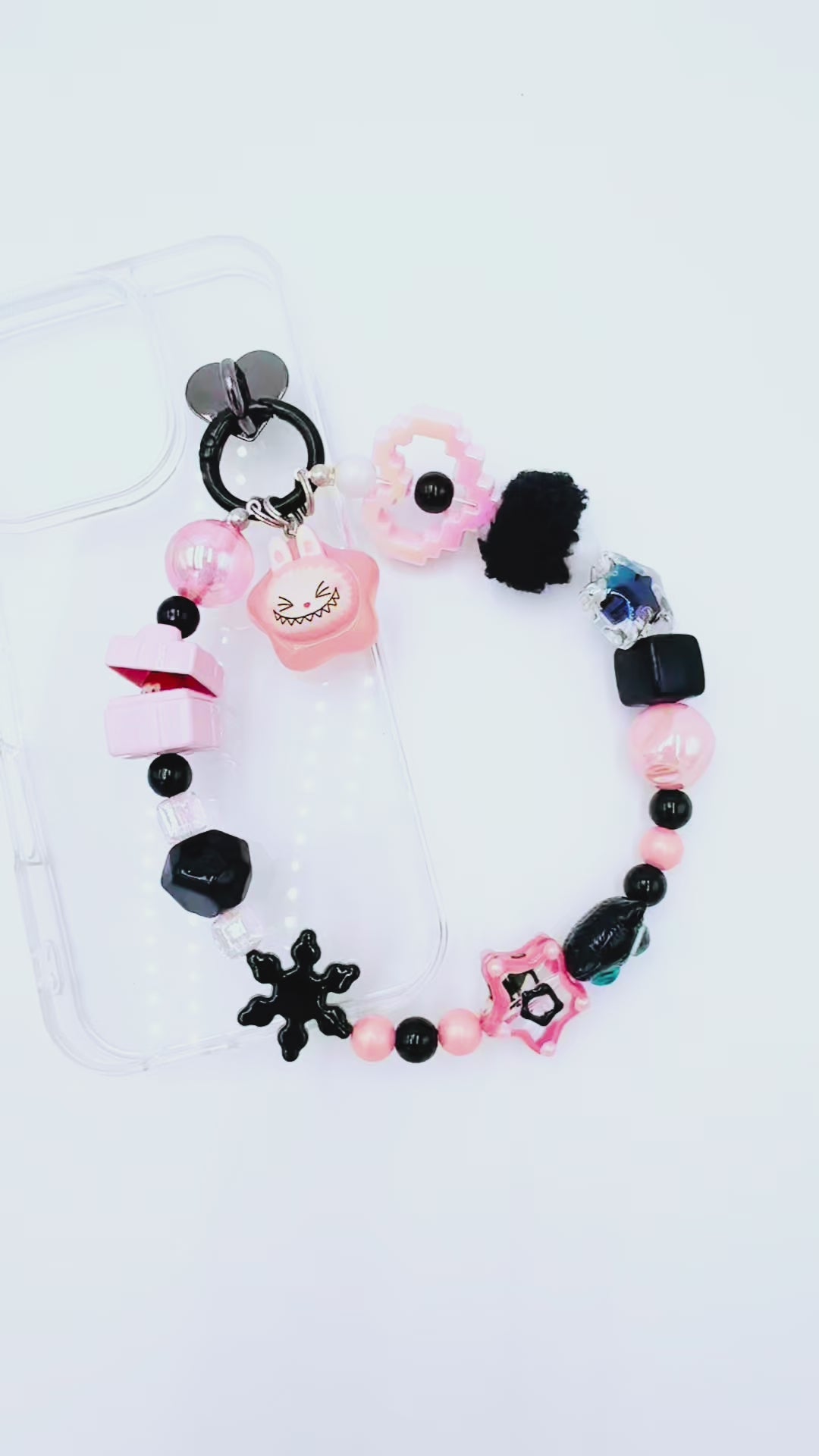 Handmade Authentic POP MART Labubu mini figure phone charms