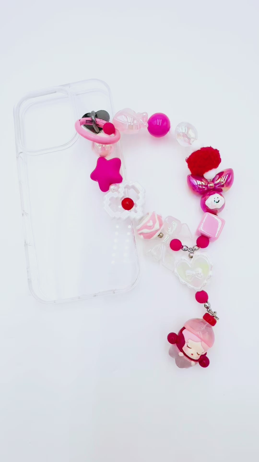 Handmade Authentic POP MART Skullpanda mini figure phone charms