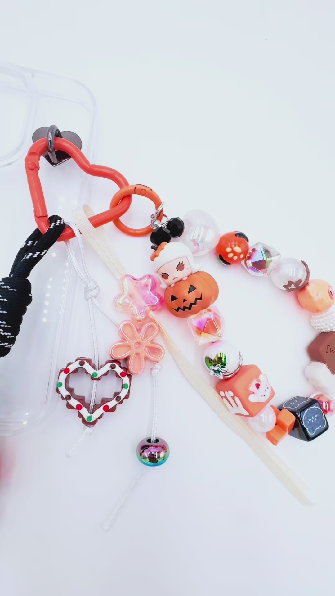 handmade Authentic pop mart mini figure Molly phone charm rhinestone accents