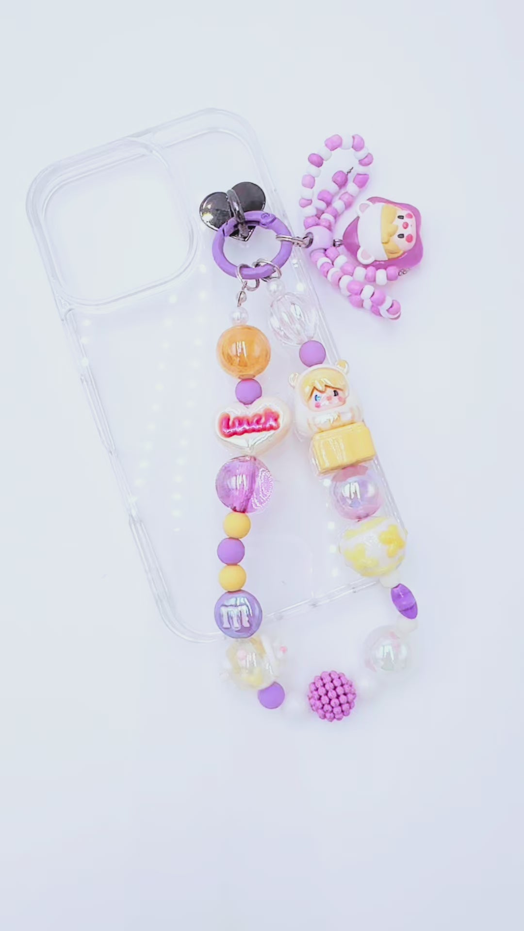 Handmade Authentic POP MART Sweet Bean mini figure phone charms