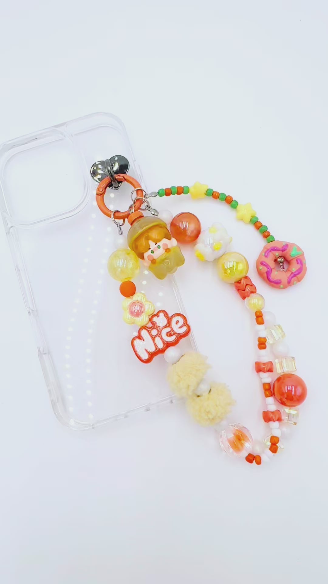 Handmade Authentic POP MART Pino Jelly mini figure phone charms