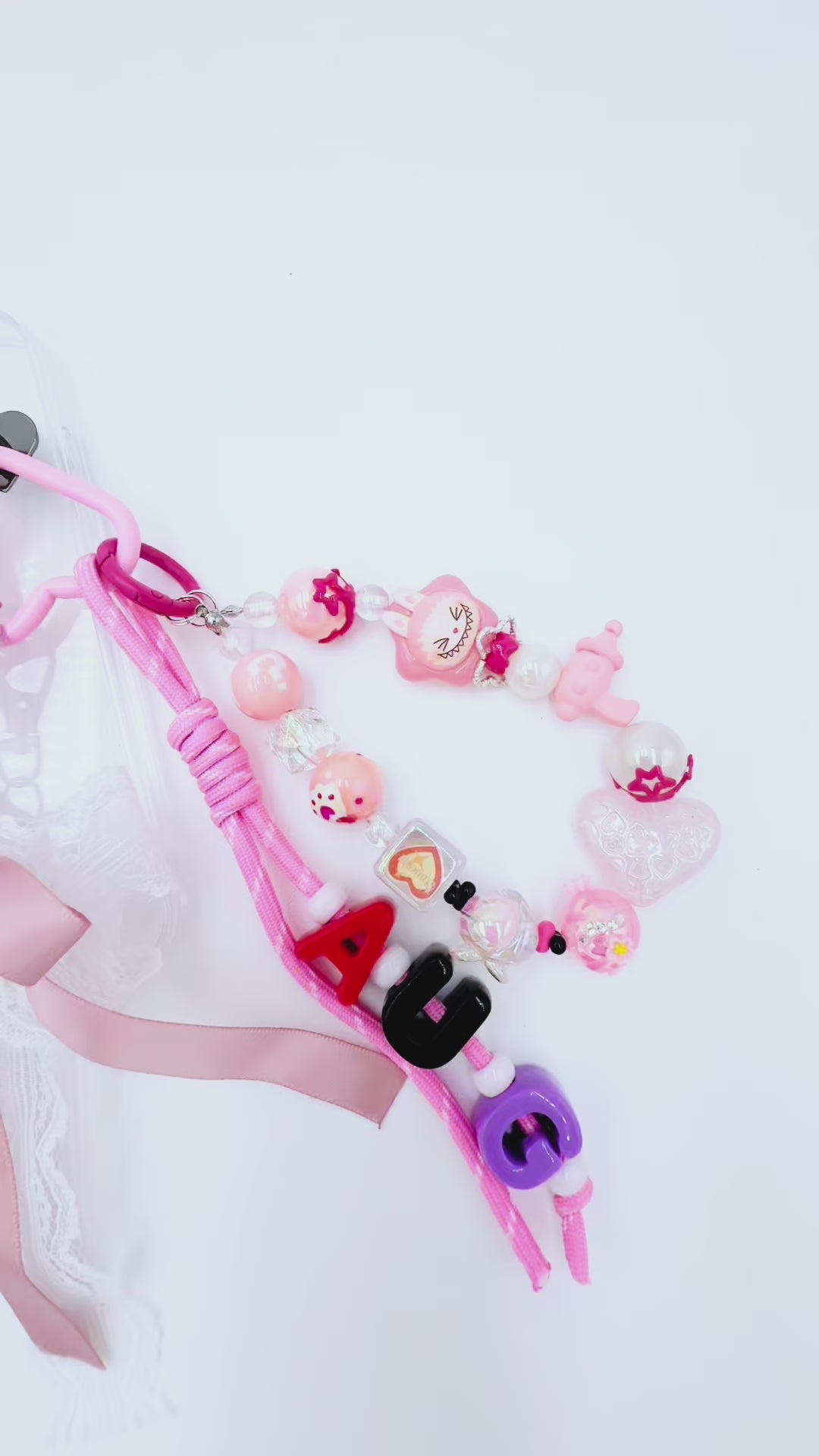 Handmade Authentic POP MART Labubu mini figure phone charms